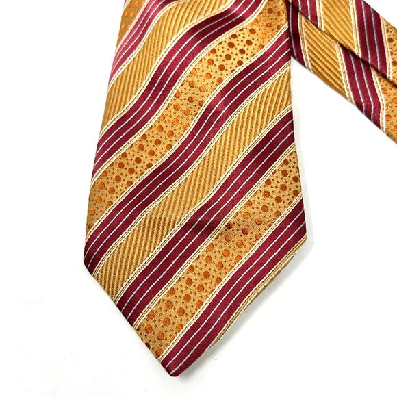 Ermenegildo Zegna Striped Silk Blend Tie - Picture 2 of 4